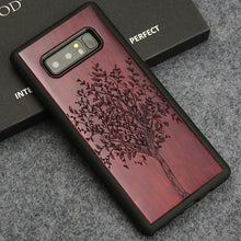 Load image into Gallery viewer, For Samsung Note 8 Case Luxury Wood Carving Totem Tree Flower Cover for Samsung Galaxy Note 8 9 Soft TPU Protection Phone Cases