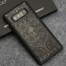 Load image into Gallery viewer, For Samsung Note 8 Case Luxury Wood Carving Totem Tree Flower Cover for Samsung Galaxy Note 8 9 Soft TPU Protection Phone Cases