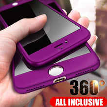 Load image into Gallery viewer, ZNP 360 Full Protective Phone Case For iPhone 8 7 Plus 6 6s Case 5 5S SE X 10 Full Cover For iPhone XR Xs Max X Case cover