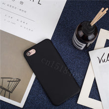 Load image into Gallery viewer, Luxury Soft Back Matte Color Cases for iPhone 7 plus 8 6 6s X XS max XR 5 5s SE  Case Shockproof TPU Silicone Back Cover Capa