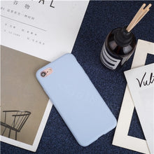Load image into Gallery viewer, Luxury Soft Back Matte Color Cases for iPhone 7 plus 8 6 6s X XS max XR 5 5s SE  Case Shockproof TPU Silicone Back Cover Capa