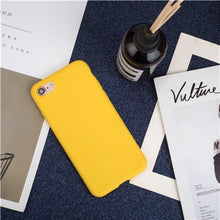 Load image into Gallery viewer, Luxury Soft Back Matte Color Cases for iPhone 7 plus 8 6 6s X XS max XR 5 5s SE  Case Shockproof TPU Silicone Back Cover Capa