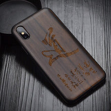 Load image into Gallery viewer, iPhone XS Max-X-XR Case Black Ebony Wood
