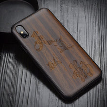 Load image into Gallery viewer, iPhone XS Max-X-XR Case Black Ebony Wood
