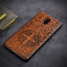 Load image into Gallery viewer, Oneplus 6t Case Boogic Original Real Wood funda Oneplus 6T Rosewood TPU Shockproof Back Cover Phone Shell One plus 6T case