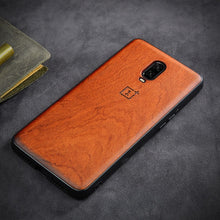 Load image into Gallery viewer, Oneplus 6t Case Boogic Original Real Wood funda Oneplus 6T Rosewood TPU Shockproof Back Cover Phone Shell One plus 6T case