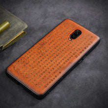 Load image into Gallery viewer, Oneplus 6t Case Boogic Original Real Wood funda Oneplus 6T Rosewood TPU Shockproof Back Cover Phone Shell One plus 6T case