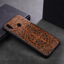 Load image into Gallery viewer, Luxury Wood Case For Huawei Honor 8x Case Wood Silicone Bumper Phone Cover Case For Huawei Honor 8x Coque