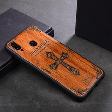 Load image into Gallery viewer, Luxury Wood Case For Huawei Honor 8x Case Wood Silicone Bumper Phone Cover Case For Huawei Honor 8x Coque