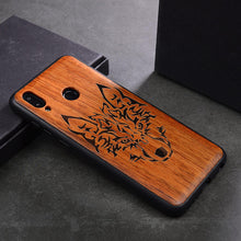 Load image into Gallery viewer, Luxury Wood Case For Huawei Honor 8x Case Wood Silicone Bumper Phone Cover Case For Huawei Honor 8x Coque