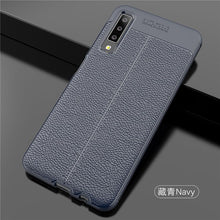 Load image into Gallery viewer, Silicone Case For Samsung Galaxy A7 2018 case Soft Leather TPU Phone Case Back Cover for Samsung Galaxy A7 2018 A750 Cover Case