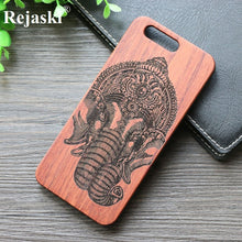 Load image into Gallery viewer, Indian Tribal Wolf Skull Wood Phone Case For Samsung Galaxy Note 8 9 S7 Edge Dragon Flower Wooden Galaxy S8 S9 Plus Cases Cover