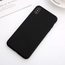 Load image into Gallery viewer, Soft Silicone Phone Case For iphone 7 8 6 6s plus Case For iphone X Xs max XR Cover for 6 plus plain Cases