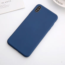 Load image into Gallery viewer, Soft Silicone Phone Case For iphone 7 8 6 6s plus Case For iphone X Xs max XR Cover for 6 plus plain Cases
