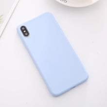 Load image into Gallery viewer, Soft Silicone Phone Case For iphone 7 8 6 6s plus Case For iphone X Xs max XR Cover for 6 plus plain Cases