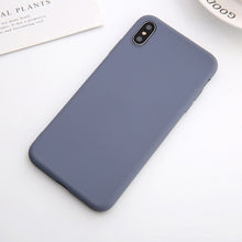 Load image into Gallery viewer, Soft Silicone Phone Case For iphone 7 8 6 6s plus Case For iphone X Xs max XR Cover for 6 plus plain Cases