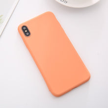 Load image into Gallery viewer, Soft Silicone Phone Case For iphone 7 8 6 6s plus Case For iphone X Xs max XR Cover for 6 plus plain Cases