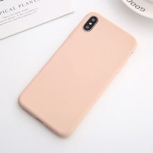Load image into Gallery viewer, Soft Silicone Phone Case For iphone 7 8 6 6s plus Case For iphone X Xs max XR Cover for 6 plus plain Cases