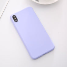 Load image into Gallery viewer, Soft Silicone Phone Case For iphone 7 8 6 6s plus Case For iphone X Xs max XR Cover for 6 plus plain Cases
