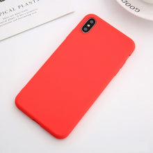 Load image into Gallery viewer, Soft Silicone Phone Case For iphone 7 8 6 6s plus Case For iphone X Xs max XR Cover for 6 plus plain Cases