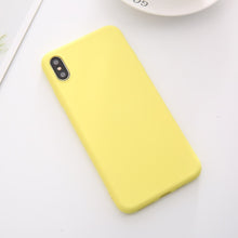 Load image into Gallery viewer, Soft Silicone Phone Case For iphone 7 8 6 6s plus Case For iphone X Xs max XR Cover for 6 plus plain Cases