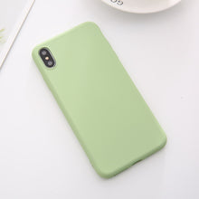 Load image into Gallery viewer, Soft Silicone Phone Case For iphone 7 8 6 6s plus Case For iphone X Xs max XR Cover for 6 plus plain Cases
