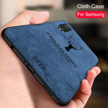 Load image into Gallery viewer, Cloth Fabric Deer Phone Case For Samsung A7 2018 Soft Silicone Back Case For Samsung A50 S10 Plus S10e A6 A8 J6 Plus A30 Protect