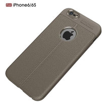 Load image into Gallery viewer, Leather texture phone case for iphone 7 8 6 6s plus case for iphone X Xs max XR cover Luxury soft cases for iphone se 5s 5
