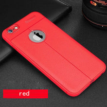 Load image into Gallery viewer, Leather texture phone case for iphone 7 8 6 6s plus case for iphone X Xs max XR cover Luxury soft cases for iphone se 5s 5