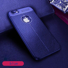 Load image into Gallery viewer, Leather texture phone case for iphone 7 8 6 6s plus case for iphone X Xs max XR cover Luxury soft cases for iphone se 5s 5