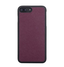Load image into Gallery viewer, for Iphone case leather men monogrammed initial letters saffiano leather