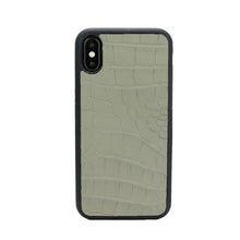 Load image into Gallery viewer, Luxury high quality customized genuine crocodile alligator leather men phone case for iphone X XS Max 7 8 plus protective cover