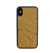 Load image into Gallery viewer, Luxury high quality customized genuine crocodile alligator leather men phone case for iphone X XS Max 7 8 plus protective cover