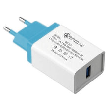 Load image into Gallery viewer, QC 3.0 Quick Charge Mobile Phone Charger USB Portable Travel Wall Charger Smart Fast Charging For iPhone 6 7 Samsung Xiaomi mi8