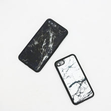 Load image into Gallery viewer, phone bumper case for Iphone X 7 8 plus Real Marble cow leather