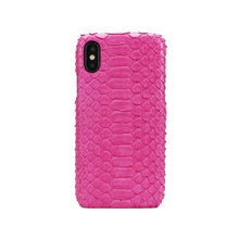Load image into Gallery viewer, Monogrammed FREE phone cover for IPHONE X 8 PLUS MAX real python skin mobile phone case male famale