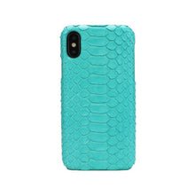 Load image into Gallery viewer, Monogrammed FREE phone cover for IPHONE X 8 PLUS MAX real python skin mobile phone case male famale