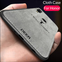 Load image into Gallery viewer, Fabric Cloth Phone Case For Honor 10 Lite Ultra Thin Soft Tpu Edge Cover For Huawei Honor 10 Lite 8 9 Light 8X Play 10lite 9lite