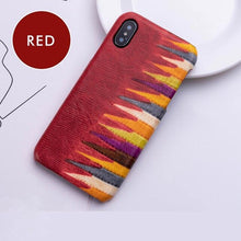 Load image into Gallery viewer, iphone 7 case for iphone X 8 XR XS max 6 6s plus phone bag case fitted leather water proof Cowhide Leather Colorful Hand-made