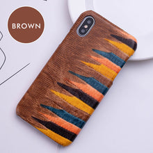 Load image into Gallery viewer, iphone 7 case for iphone X 8 XR XS max 6 6s plus phone bag case fitted leather water proof Cowhide Leather Colorful Hand-made