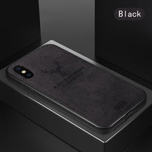 Load image into Gallery viewer, Cloth Texture Soft case For iphone 7 Case For iphone 6 6s 7 8 plus X Xs max XR elk Pattern Phone Cases