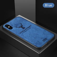 Load image into Gallery viewer, Cloth Texture Soft case For iphone 7 Case For iphone 6 6s 7 8 plus X Xs max XR elk Pattern Phone Cases