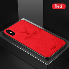 Load image into Gallery viewer, Cloth Texture Soft case For iphone 7 Case For iphone 6 6s 7 8 plus X Xs max XR elk Pattern Phone Cases